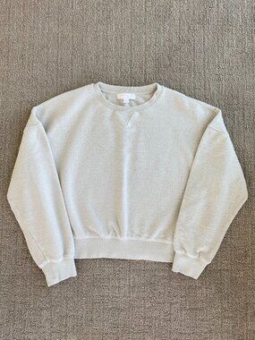 Spiritual Gangster Andi Waffle Fleece Sweatshirt in Birch Women's M